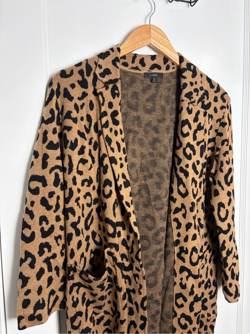 J. Crew Sophie Sweater Blazer Leopard Small - Picture 7 of 16